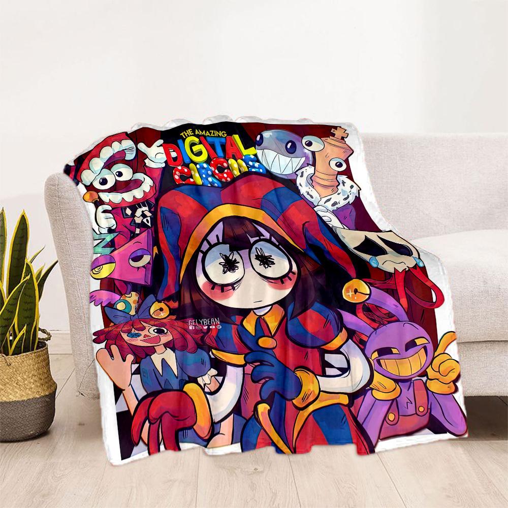 Digital Circus2 Blankets Are Suitable for Living Rooms,making Them an Ideal Choice for Outdoor Travel and Gifts.
