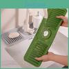 Foldable Mat Faucet Silicone Yousheng Kitchen Sink Splash Guard 6 Degrees Slope Button Closure Bathroom Kitchen Countertop Water Drain Mat