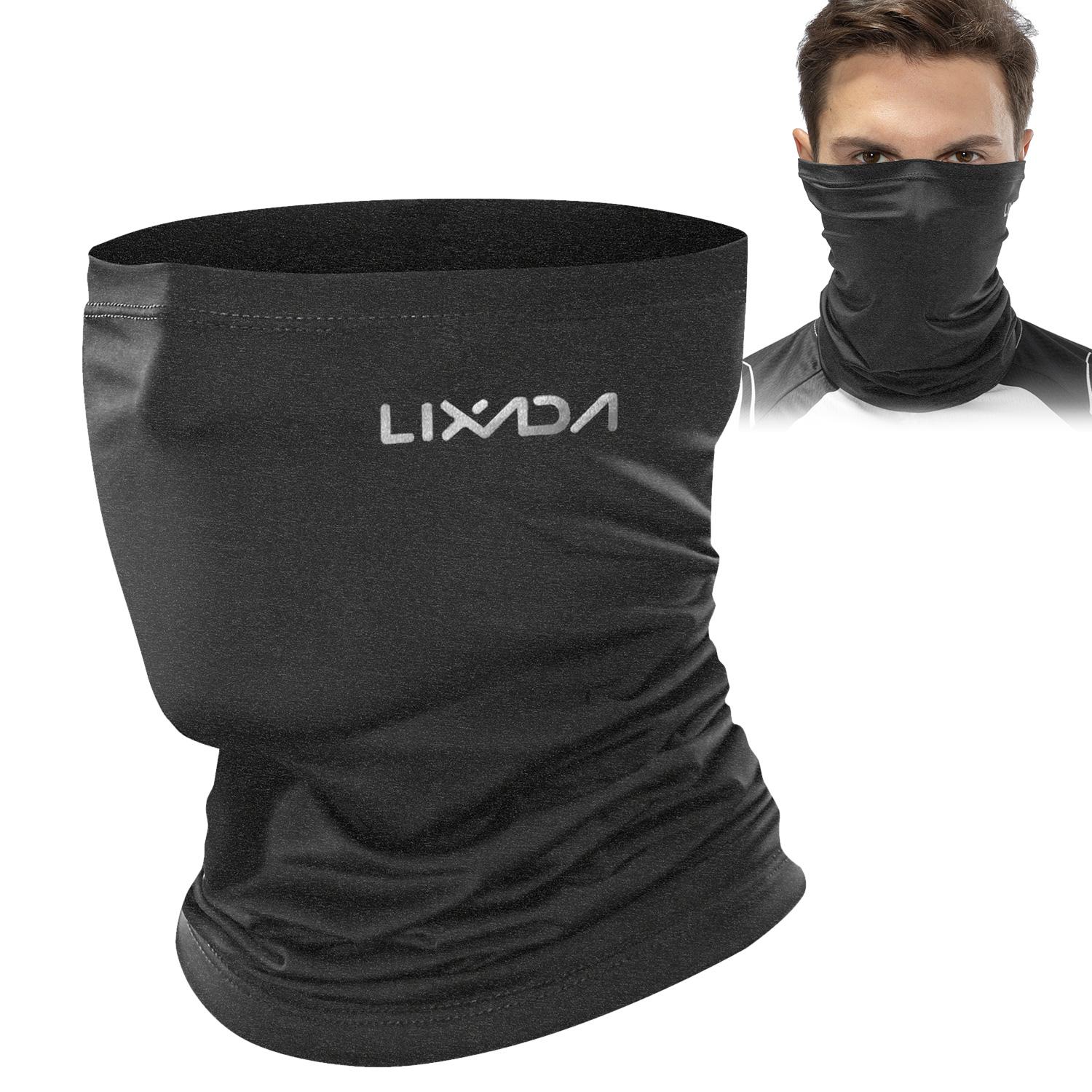 

Lixada Велоспорт Напівлицьова кришка Мотоцикл Шия Теплі Їзда Шия Гетри Охолодження Скелелазіння Біг Type 2 темно-сірий