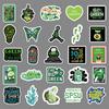 67 Green Small Fresh Graffiti Suitcase Waterproof Self-adhesive Cartoon Bicycle Car Decoration Stickers