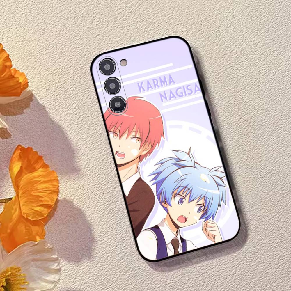 Anime Assassination C-Classroom Phone Case For Samsung Galaxy A73,A72,A71,A70,A53,A52,A51,Soft Silicone Black Cover