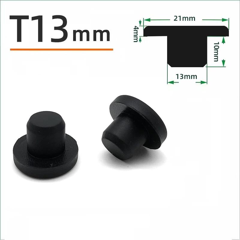 Schwarzer Silikonstopfen Ø 6mm-81,3mm Runde Staubdichte Dichtkappe Hitzebeständiger Silikon-Lochstopfen Dichtungs-Endkappe Schutzhülle