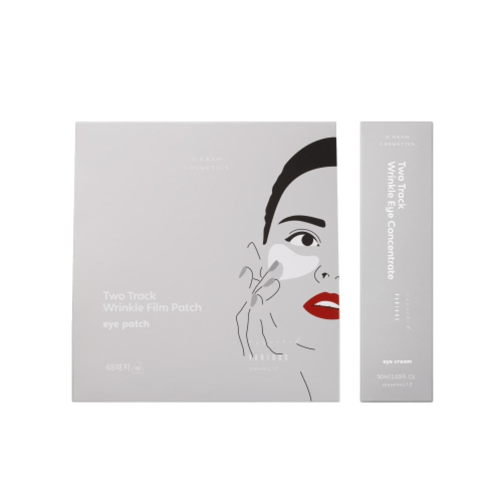 Ogram Cosmetics Двухфазный концентрат для глаз против морщин 50 мл + Двухфазная пленка-патч против морщин 4 листа 12 упаковок X 4 листа FREE