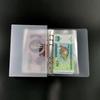 100 Pocket Currency Album Portable Banknotes Holder Paper Money Sleeves Storage Book for Tickets Stamps Collection Supplies