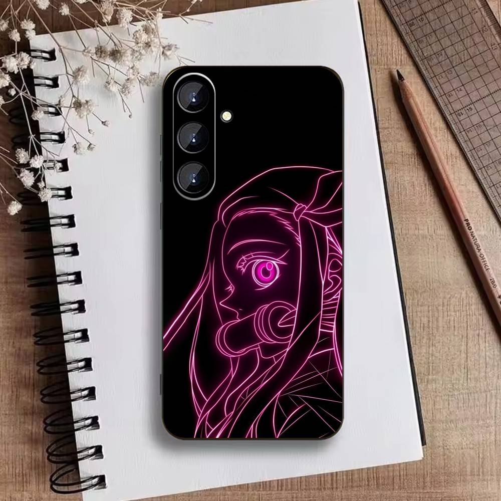 Nezuko O-Kamado Phone Case For Samsung Galaxy A73,A21s,A22,A31,A52,A53,A71,A41Soft Black Shell