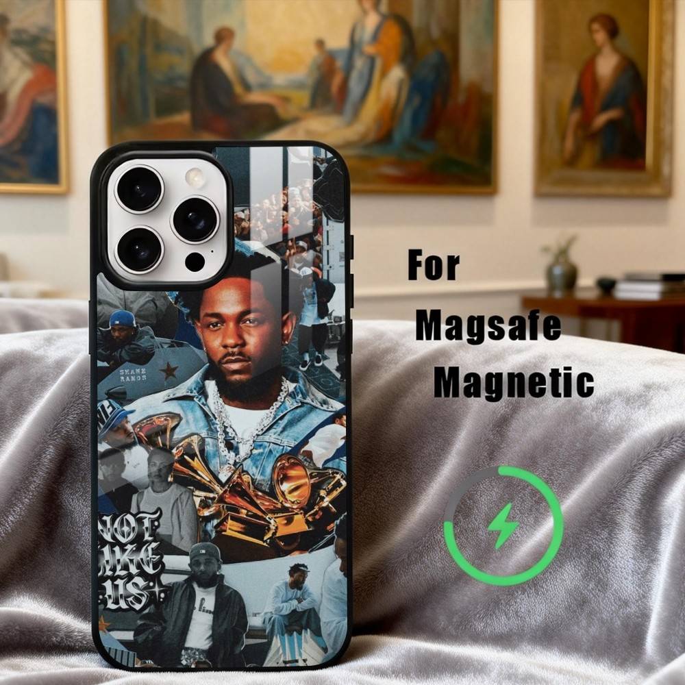 K-Kendrick-K Rapper L-Lamar-R Phone Case For iPhone17,16,15,14,13,12,11 Plus,Pro Max Magnetic For Magsafe Wireless Charging