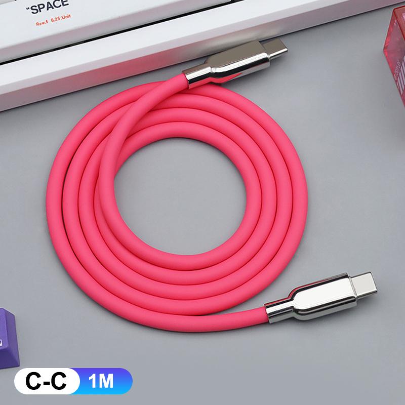 240W Pd3.1 Liquid Silicone Usb C Type-C Fast Charging Cable 15 16 17 S23 S24 S25