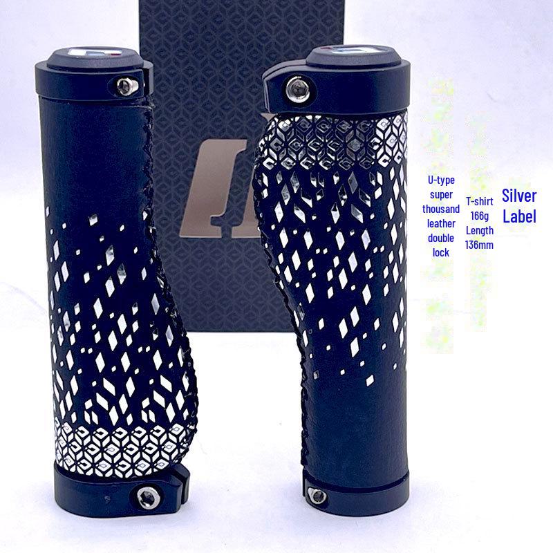 Кожаные амортизирующие ручки для горного велосипеда на длинные дистанции в стиле ретро