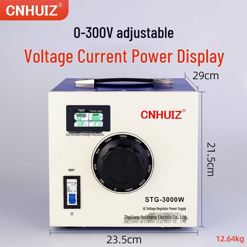 220V Household Single-Phase Voltage Regulator, STG-500W Adjustable Transformer, 0-300V Power Supply