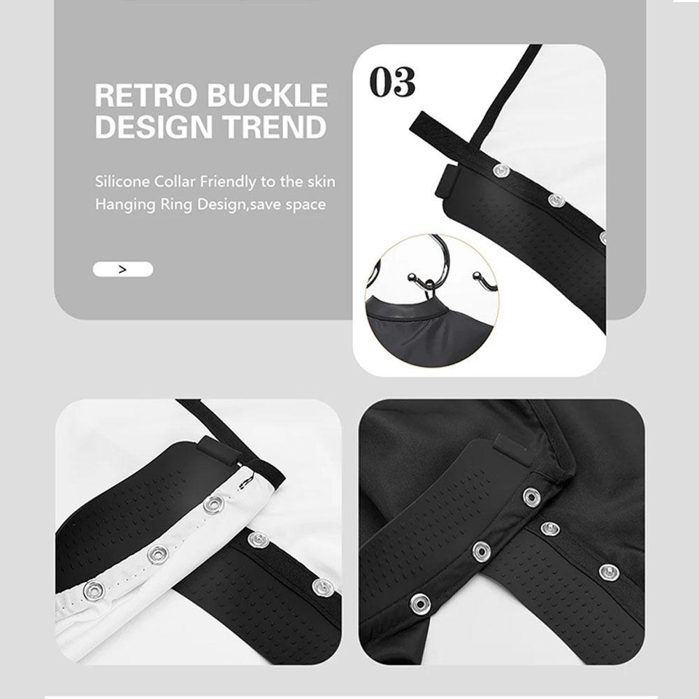 Anti-Static Collar Silicone Neckline Gown Waterproof Hair Cutting Cape Barbershop Cape  Adult