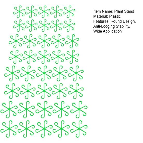40 Stück Pflanzenständer Kunststoff Weiche Pflanzenstütze Mehrere Größen Aufrechtes Wachstum Rund Standsicherer Halter