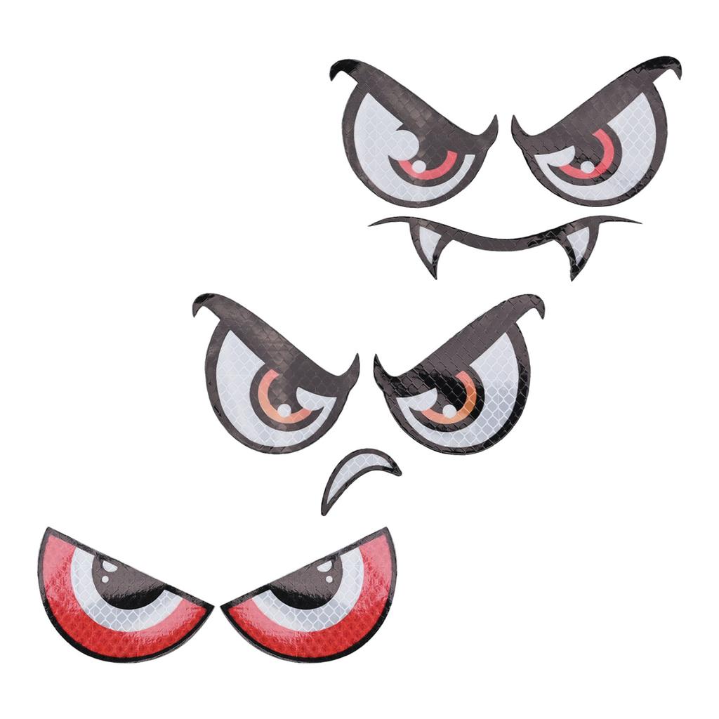 Cartoon Design Eye Patches Personalized Lawn Patch Reflective Eye Decoration Indoor Outdoor Use Versatile Decorative Use