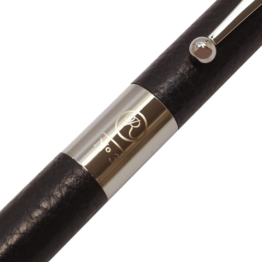 Romeo Ballpoint Genuine Leather R414 No.3 Pen, [Nero]