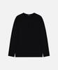 DRAW FIT Round Neck Knit T-Shirt [Black]