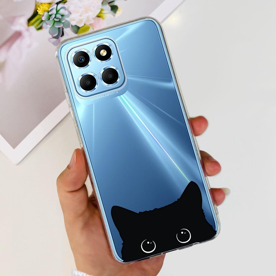 For Honor X6 5G Case VNE-LX1 VNE-LX2 VNE-LX3 Phone Cover Popular Flower Astronaut Soft Funda For Honor X8 TFY-LX1 HonorX8 Bumper