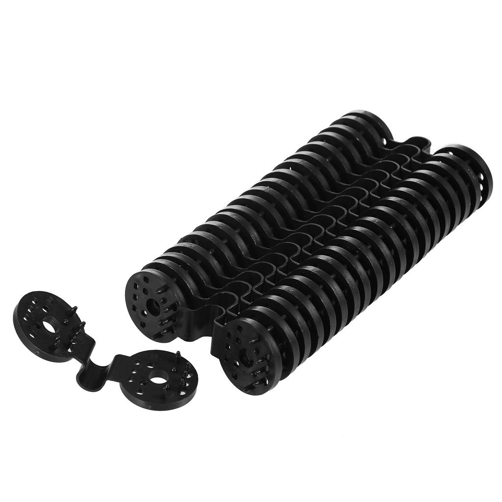 20 Stück Schattentuch-Kunststoff-Clips, Kunststoff-Sonnenschutz-Clips, Schattennetz, schwarze Clips für Gewächshaus