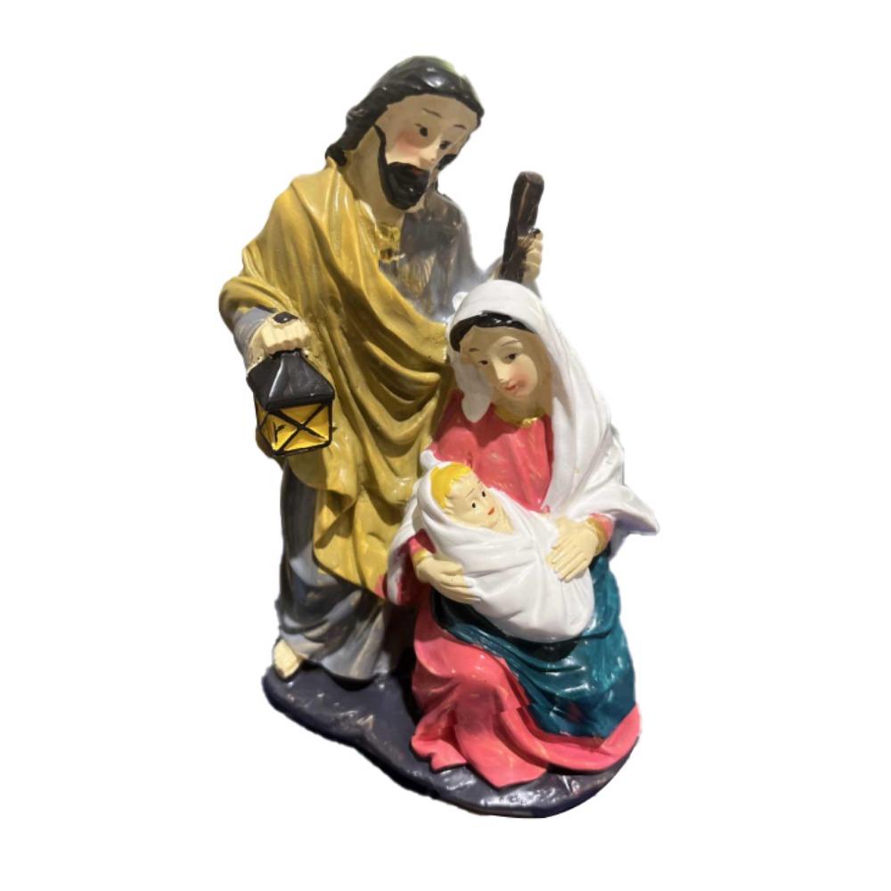

Handmade Holy Family Statues Cartoon Religious Sculptures Creative Christ Figurine Church разноцветный