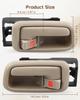 ANODZU 69206-0C010-B2 Interior Door Handle with Bezel Beige Replacement for Toyota Tundra 2000-2006 Front