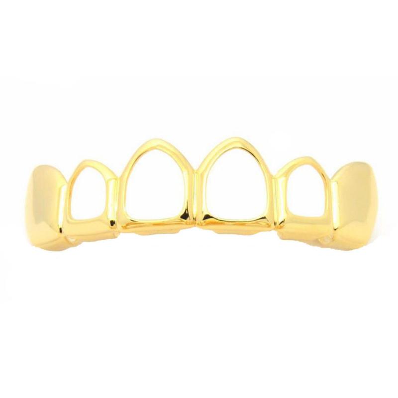 Hollow Top Bottom Grillz Hip Hop Cosplay kostium raper akcesoria dekoracja zębów nadaje się do