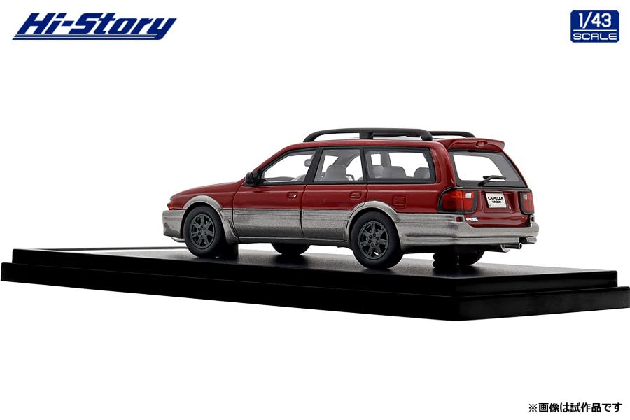INTERALLIED Hi Story 1/43 Scale Mazda CAPELLA WAGON FX (1994) Passion Rose Mica/Silent Silver Metallic, Finished Model, HS506RE
