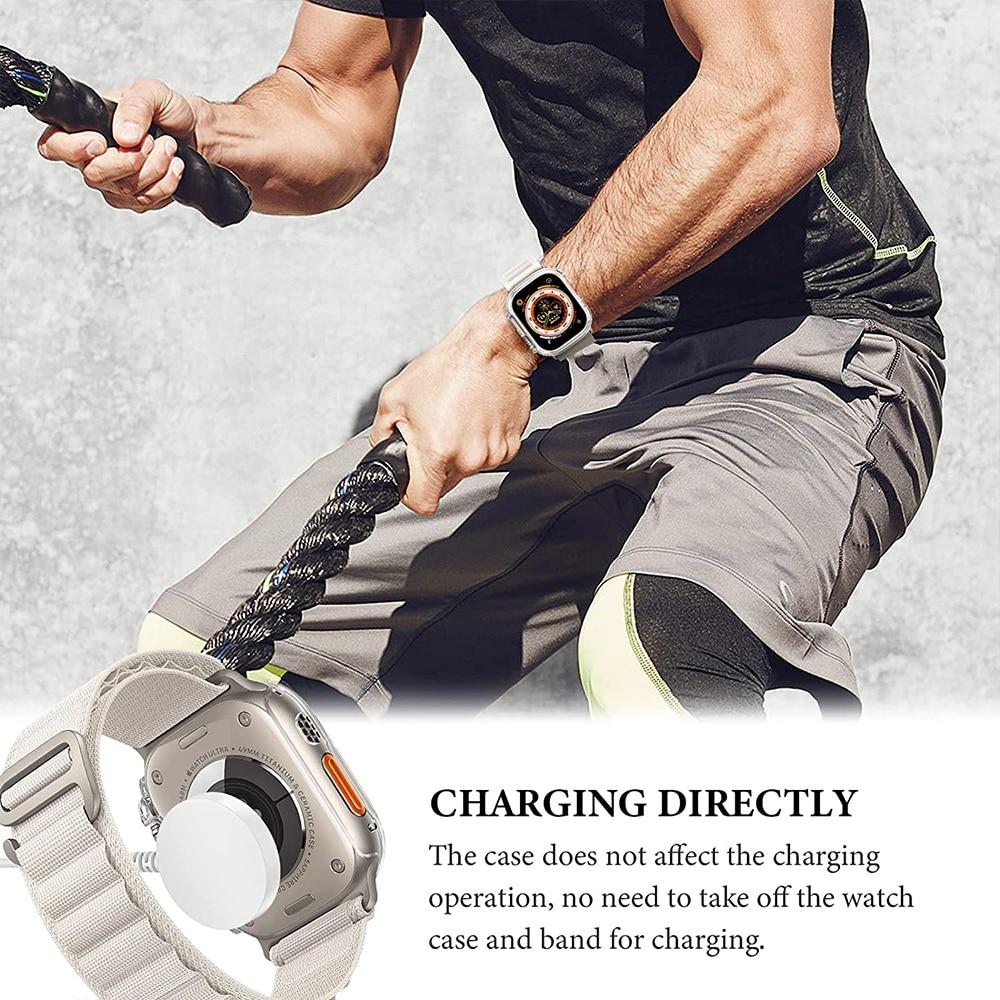 Relojový základ pro Apple Watch Ultra 49 mm, ochranná dura de PC, Marco hueco, parachoques pro iwatch 8 Pro/Ultra