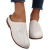 Women's Slip On Sandals Breathable Cutout Design Comfortable Footbed Lightweight Casual Summer Footwear for Daily Wear