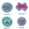 Mini Love Heart Bow Silicone Mold Handmade Soap Making Mould for DIY Baking Fondant Chocolate Wedding Cake