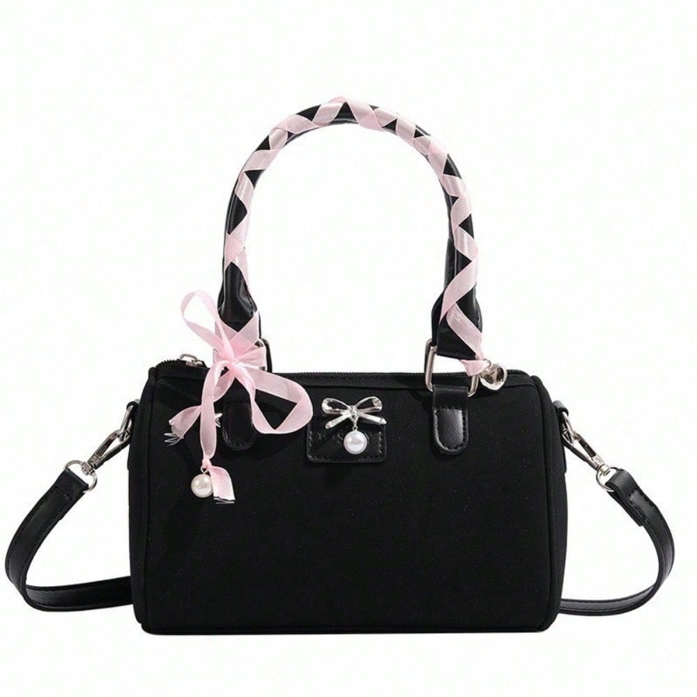 Trendy Versatile Tote Women's Niche Design Boston Bag Portable Shoulder Messenger Bag