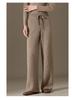 2024 Autumn/Winter Women's 100% Pure Cashmere Wide-Leg Knitted Pants