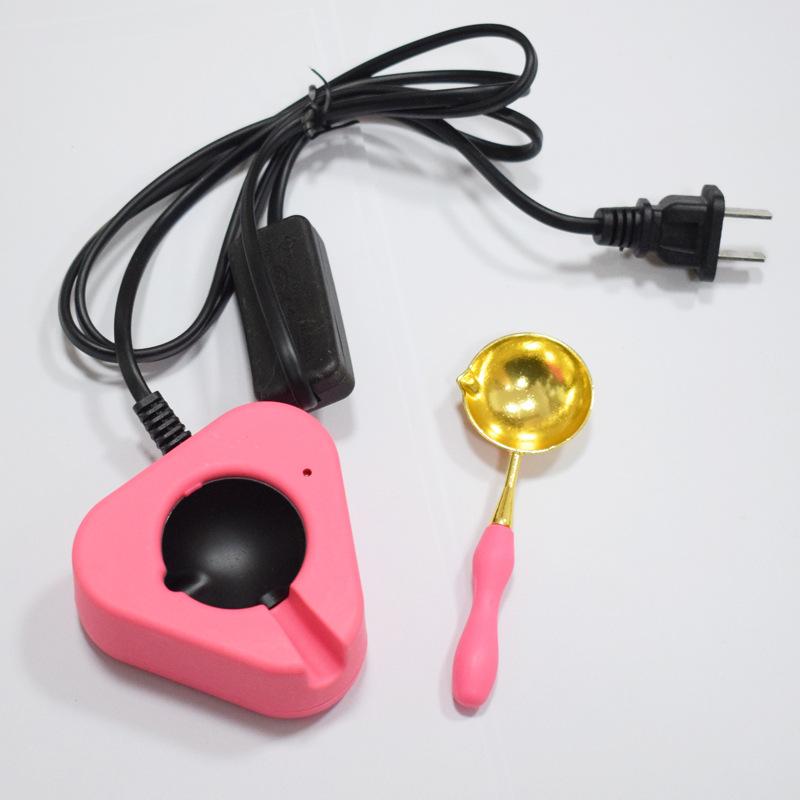 

1 комплект, подогреватель для восковой печи, электрический нагреватель, плавильные шарики для восковой печати, набор ложек для восковой печати