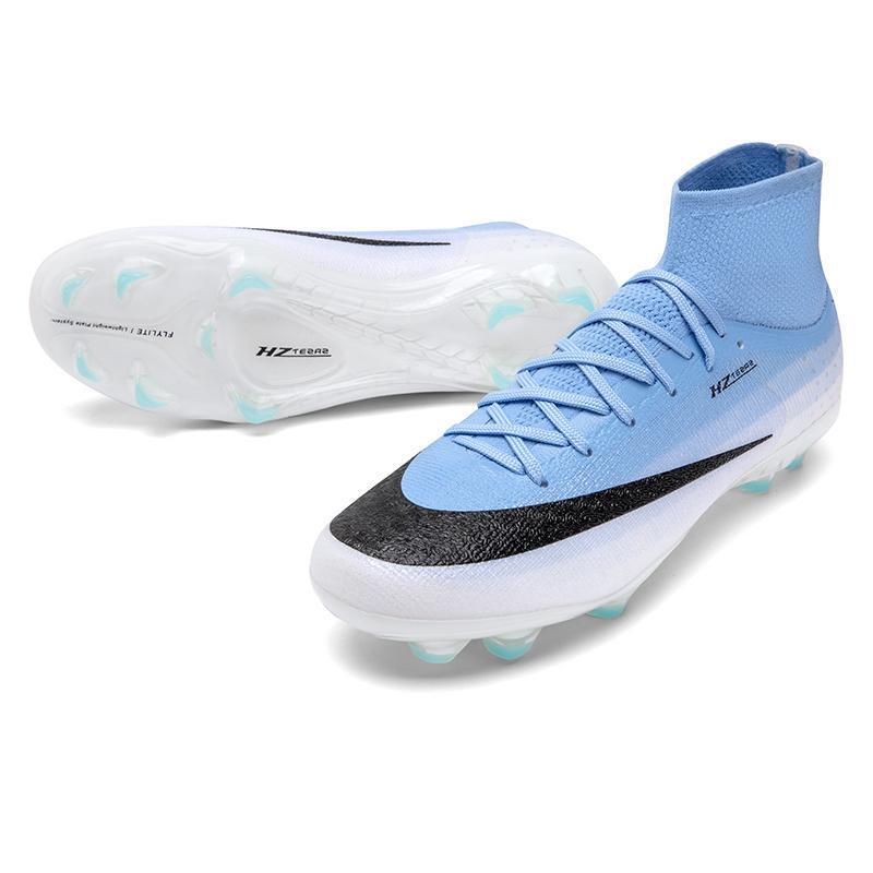 Cross-Border 17 High-Top Long Spikes TF Turf Football Training Shoes for Men, Women, and Children