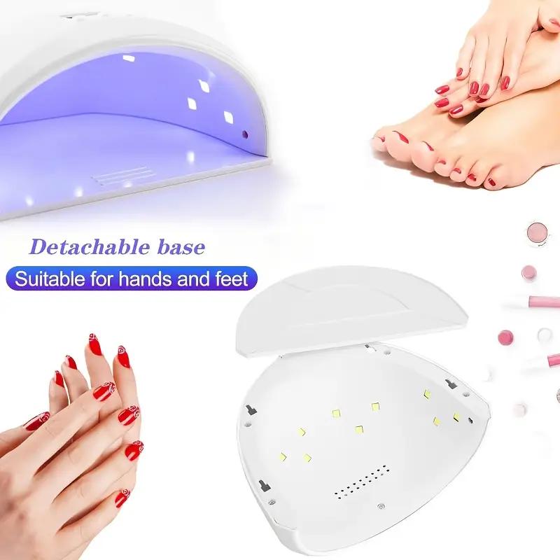 LINMANDA Professional UV LED Nail Lamp Light Dryer for Gels Polishes LED Nail Lamp with 3 Timer Setting and Automatic Sensor