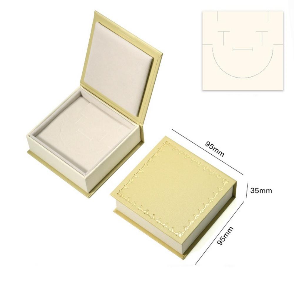 Flip Cover Jewelry Box Jewelry Holder With Sponge Book Shaped Jewelry Box Flip Closure Necklace Storage Case For Gift