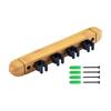 Billiard Pool Cue Rack Wall Holds 4 Cues Portable Stick Holder for Bars