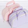 Large Capacity Stationery Bag Thickened Pencils Pouch Creative Colored Velvet Pencil Bag  Student