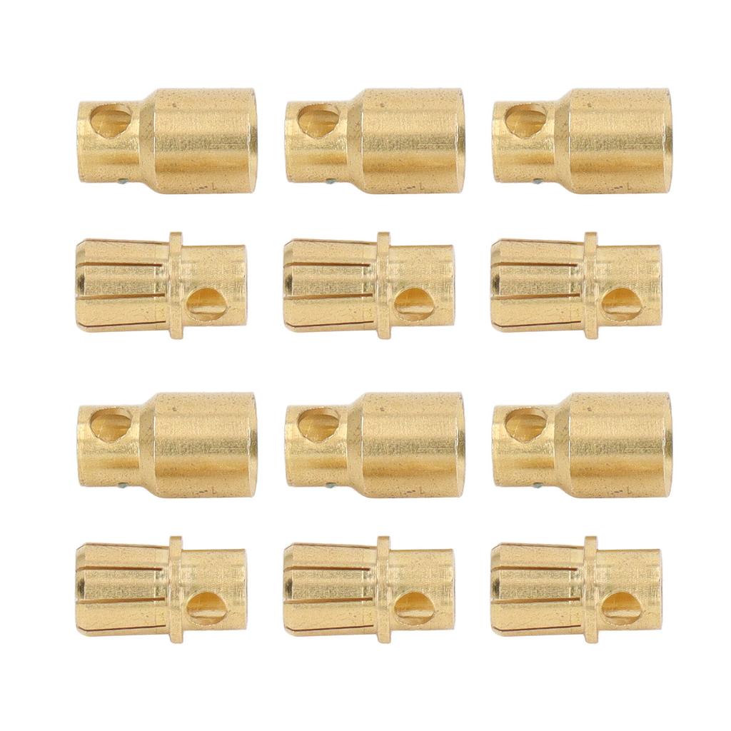 30 Sets Connector Plug 8.0 Gold Plated Brass High Accuracy Firm Connection Set Kit for Battery