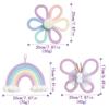 Handwovens Rainbows Butterfly Flowers Wall Decoration Nursery Bohemians Home Decoration For Children Playroom