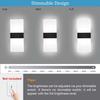 Modern Wall Sconce Dimmable Sconce Wall Lighting 12W Black Indoor Lamp Acrylic Wall Mounted Lighting