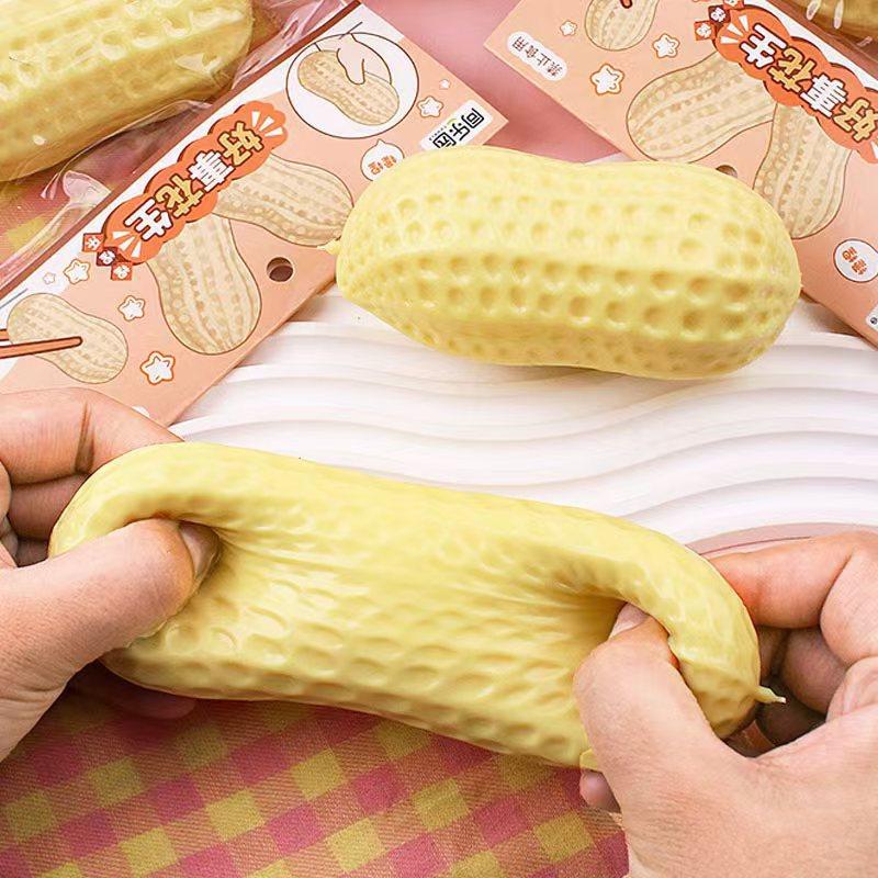 Bai Fen Bai Toys Toys Peanut Stress Ball Crunchy Squeeze Ball Squishy Toy Buttery-Soft Feel Fidget Toy Asmr Sensory Anti Stress For Adults