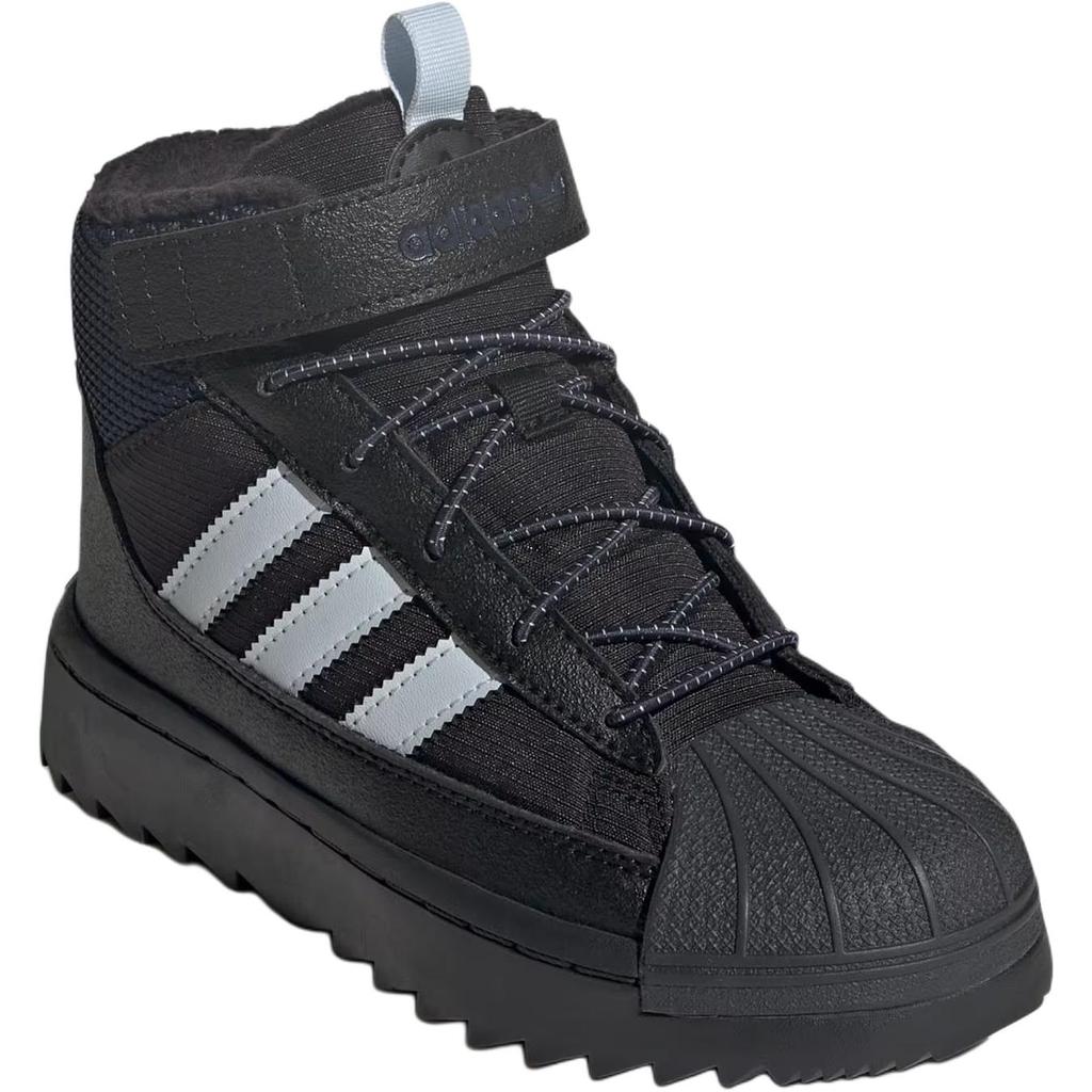 Adidas Originals Superstar Winter Trek Comfortable Soft Outdoor Shoes Kids Shoes Black JQ0344