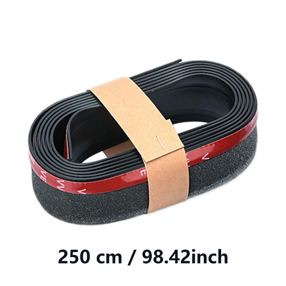 

Front Bumper Protector Strip Front Bumper Protection Lip For Car Vehicle Exterior Flexible Protection Body Trim For Sedan чёрный