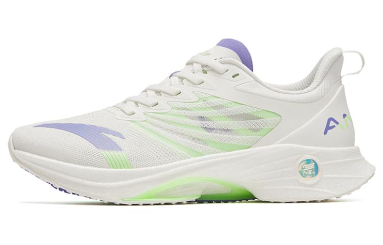 Women's Sneakers Anta MACH 3.0 Cushioning Abrasion Resistant Lightweight Low top Running Shoes Women's White