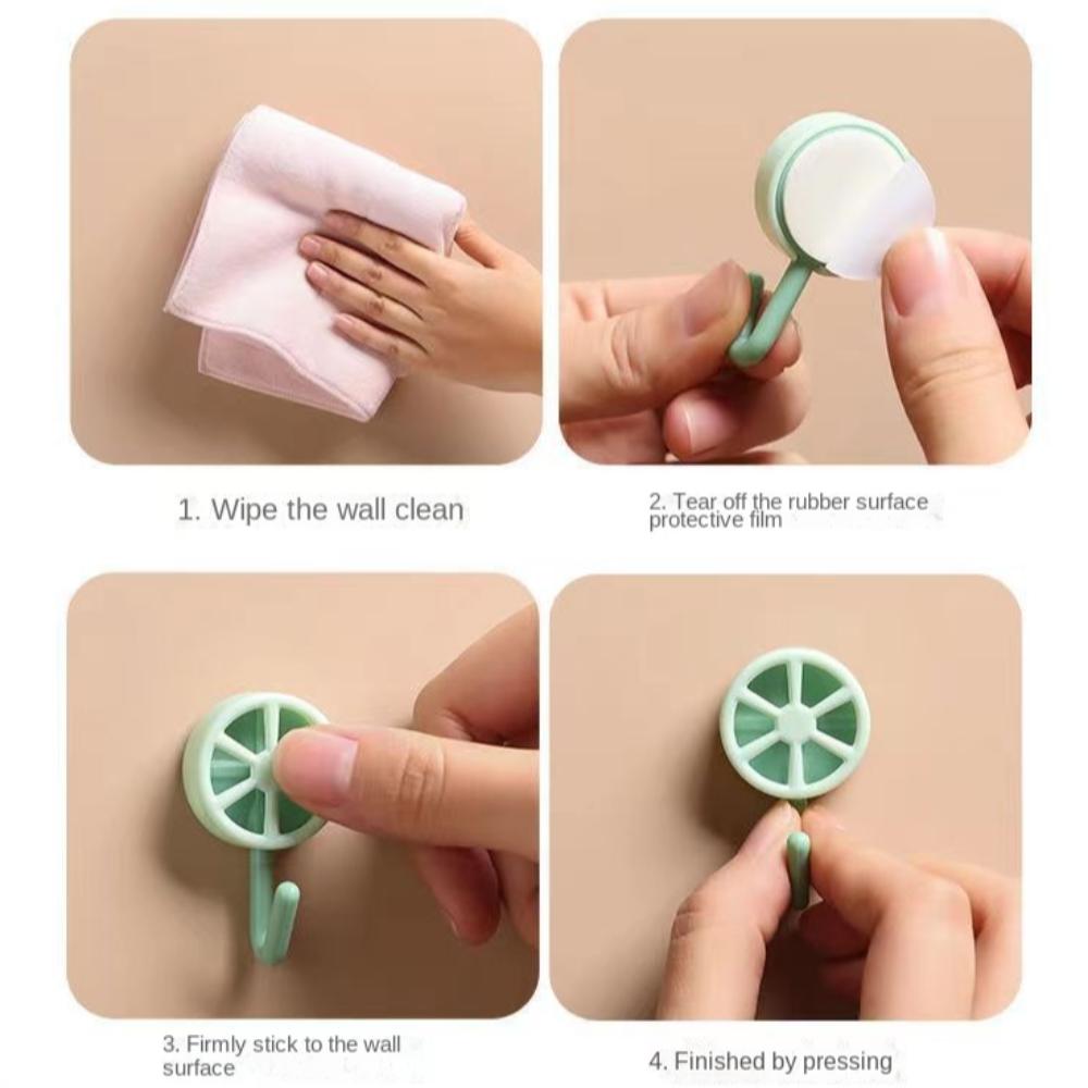 Selbstklebende Haken aus Kunststoff Zitrone Schlüssel Tasche Haken Neue Handtuchmantelhaken