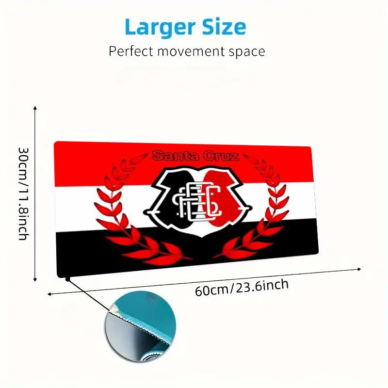 Santa Cruz Color Mouse Pad Large Gaming Table Cushion Non-slip Laptop Tablet Big Mousepad XXL Mat Mini PC Playmat With Lock edge