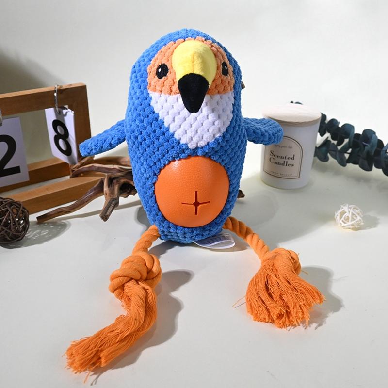 Pluszowa Lalka Psa Zabawka do Redukcji Stresu Treningowa Interaktywna Lalka do Gryzienia Zębów