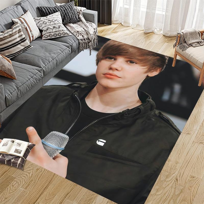 Bieber Home Sofa Decoration for Living Room & Bedroom, Non‑Slip Play Flannel Floor Mat for Game Room