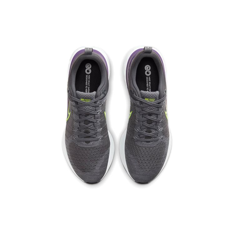 Nike React Infinity Run Flyknit 2 Particle Grey Volt Men Sneakers Iron-Grey CT2357-004