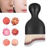 Foundation Makeup Brush Curving Wine Glass Shape Base Makeup Brush for Liquid FoundationGray