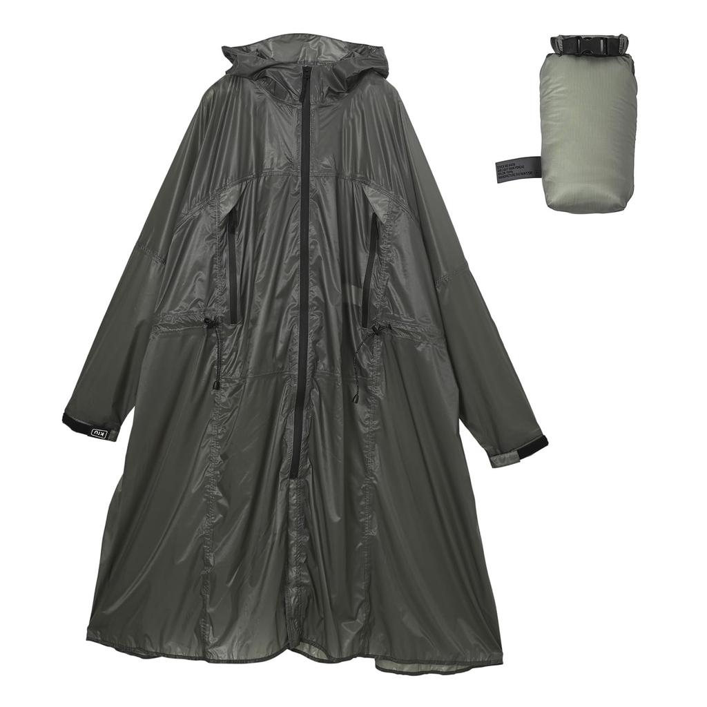 Kiu Rain Rain Protection for Typhoons and Rainy Raincoat with Storage and Unisex for Men and Light Air-Light Poncho, Waterproof, Water-Repellent,