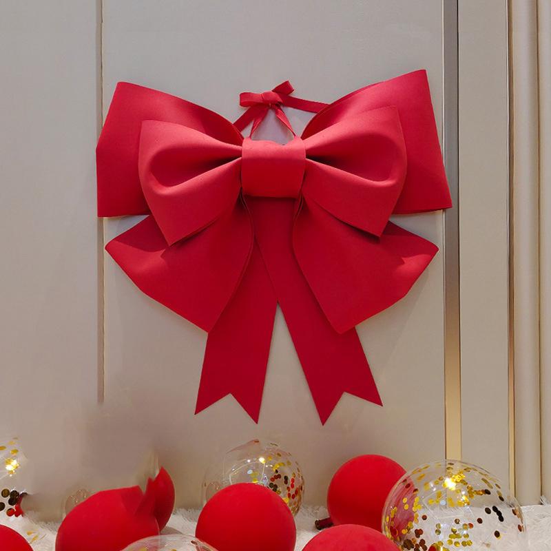 

Big Bow Diy Material Eva Christmas Tree Decorations Wedding Party Festivity Wall Outdoor Decoration for Home Front Door Decor 30cm